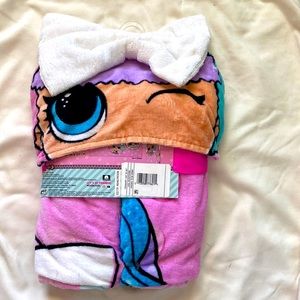 LOL Surprise Hooded Towel Wrap 24” X 50”